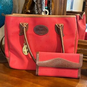 King Ranch Red Women's Tote Bag and Wallet Set